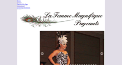 Desktop Screenshot of lafemmemagnifiquepageant.com